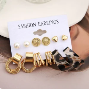 Fancy Hoops & Studs Earring Set | Stylish & Versatile