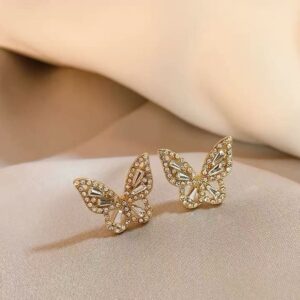 Butterfly Stud Tops Pair