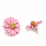 Pink flower studs