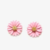 Pink flower Earrings