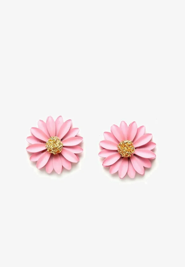 Pink flower Earrings
