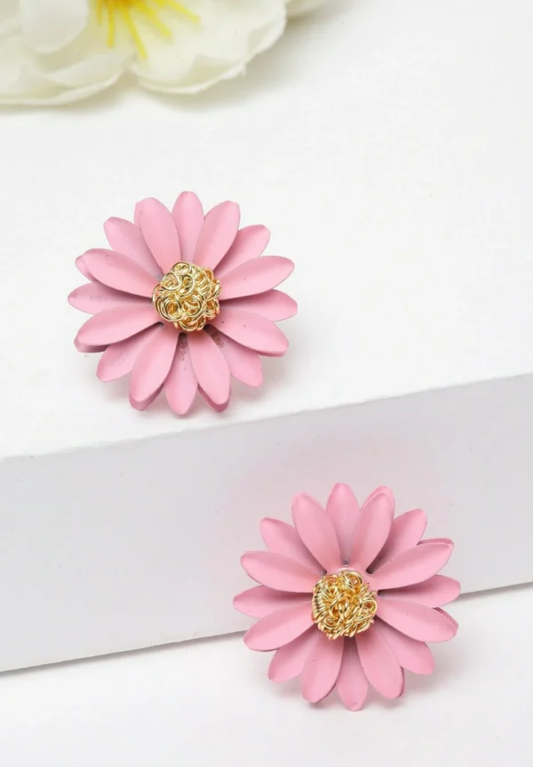 Pink flora Earrings