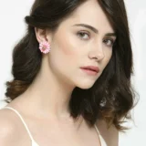 Modish Sunflower Pink Earrings