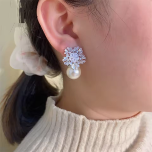 Snowflake Earring Studs