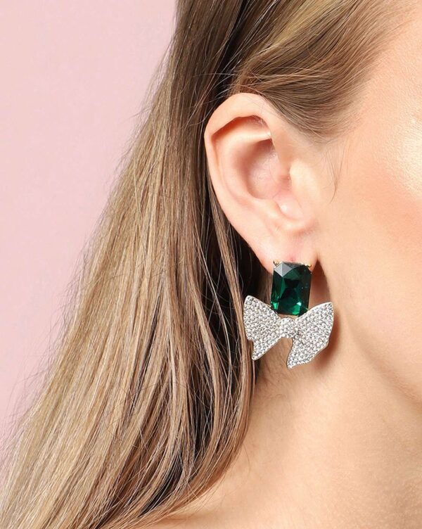Stone Studded Drop Earrings 2