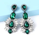 emerald green earrings