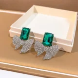Stone Studded Drop Earrings