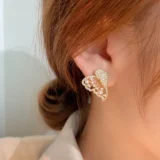 Butterfly Korean Earrings | Versatile Multi-Way Styling