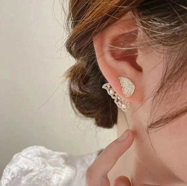 Butterfly Korean Earrings | Versatile Multi-Way Styling
