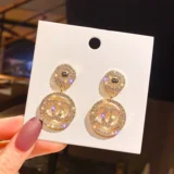 Trendy Rose Gold Drop Earrings