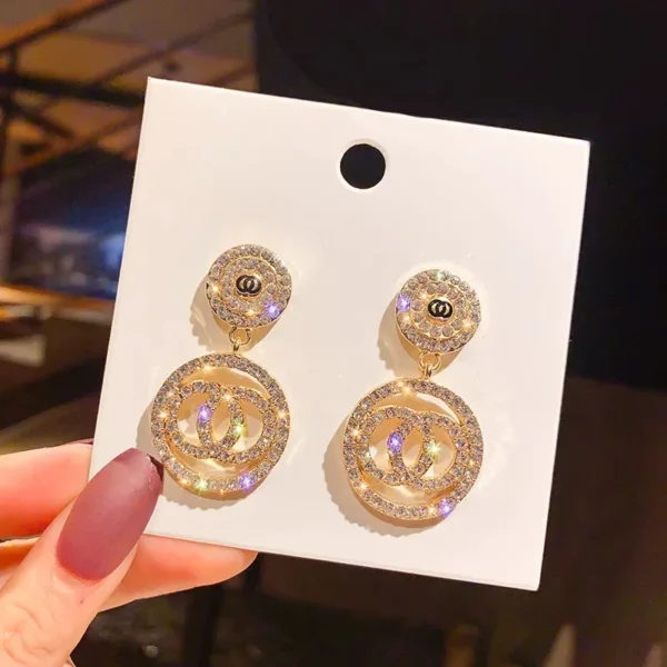 Trendy Rose Gold Drop Earrings