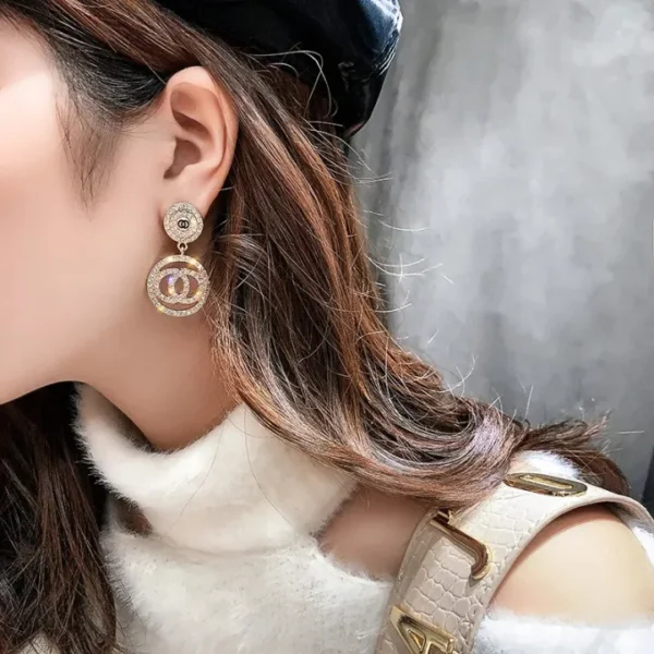 Trendy Rose Gold Drop Earrings
